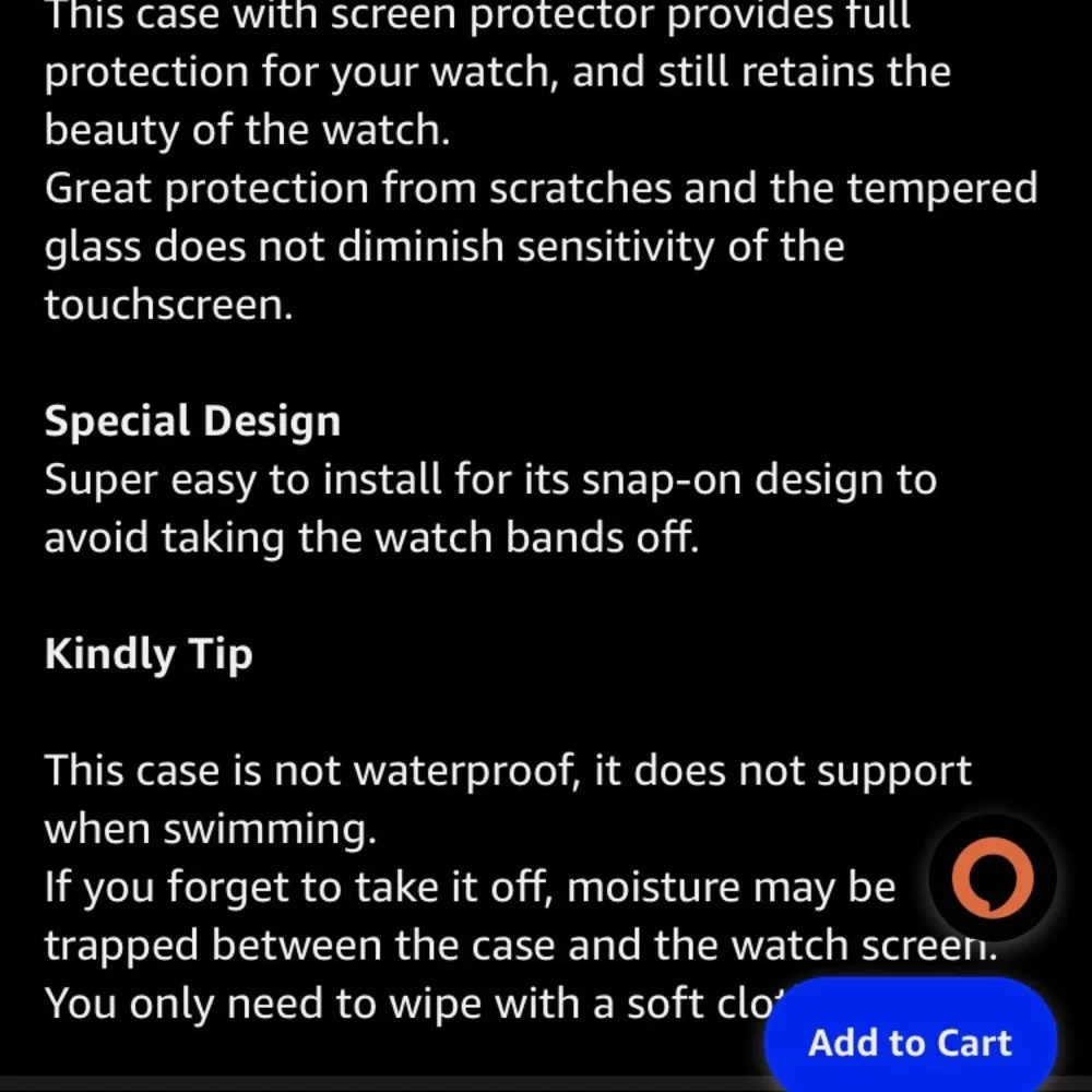 NWT Watch screen protector compatible with Apple Watch 44mm